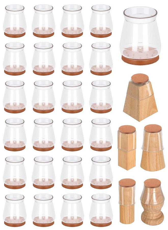 BCNJEPIN 16 Pcs Furniture Leg Caps Silicone, Chair Leg Floor Protector, Non-Slip Silicone Chair Leg Protector, 22 * 29 * 35mm Furniture Leg Cap for Dining Chairs, Bar Stools, Office Chairs - Image 1